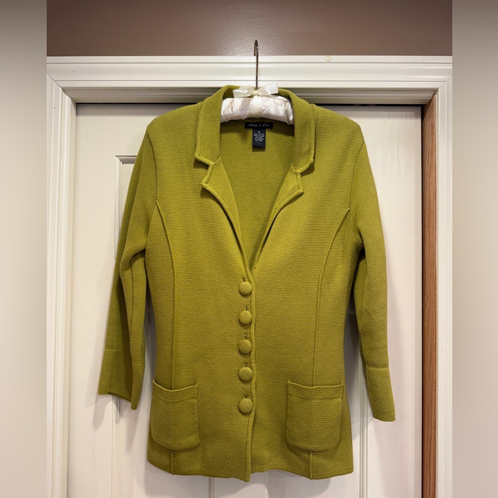 Audrey & Grace Lime Green Jacket